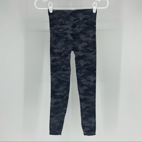 SPANX NWT LOOK AT ME NOW HIGH RISE SEAMLESS LEGGINGS HEATHER CAMO EXTRA SMALL - Picture 4 of 8
